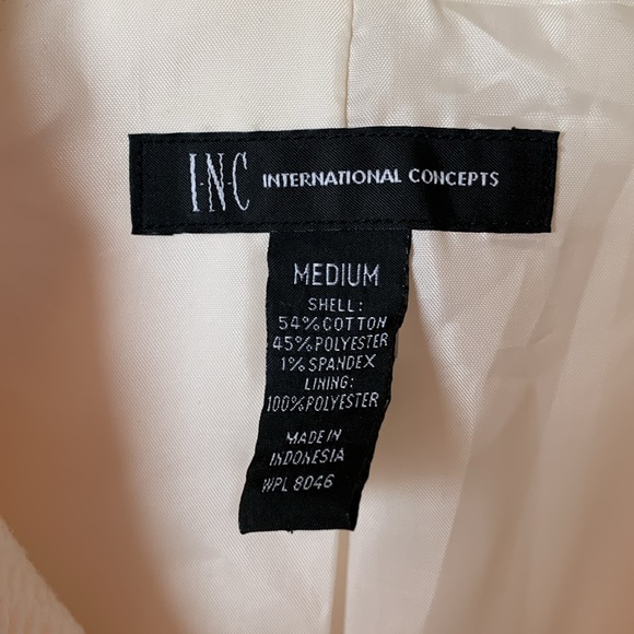 Ivory Textured Women's Jacket - Picture 2 of 6